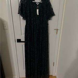 Baltic Born Dark Green Maxi Dress